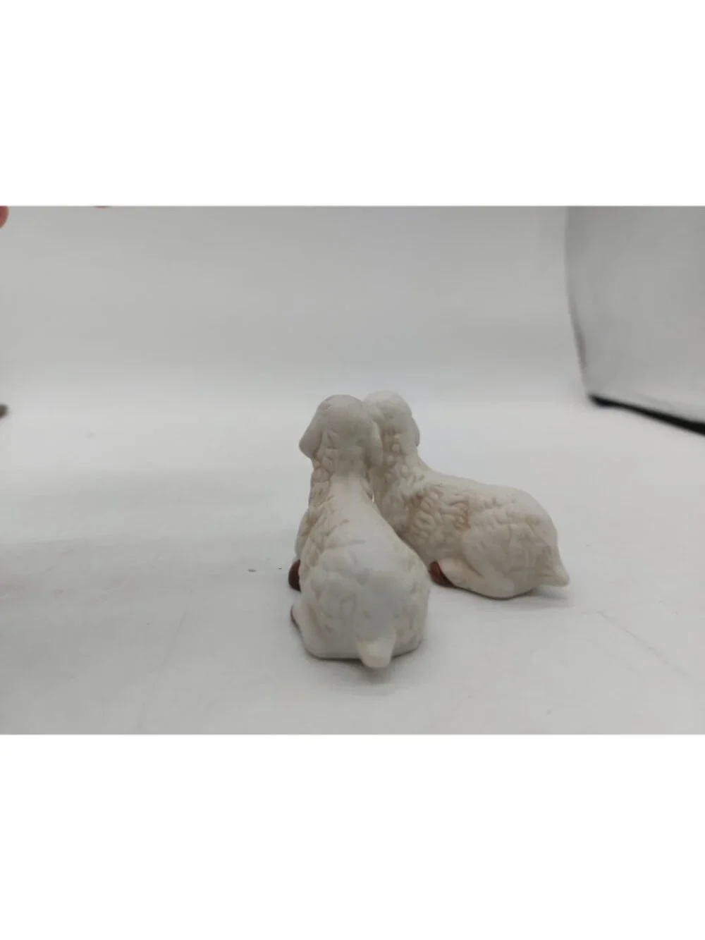 Christmas Nativity Shepard With Lamb Ceramic Replacement Figurines